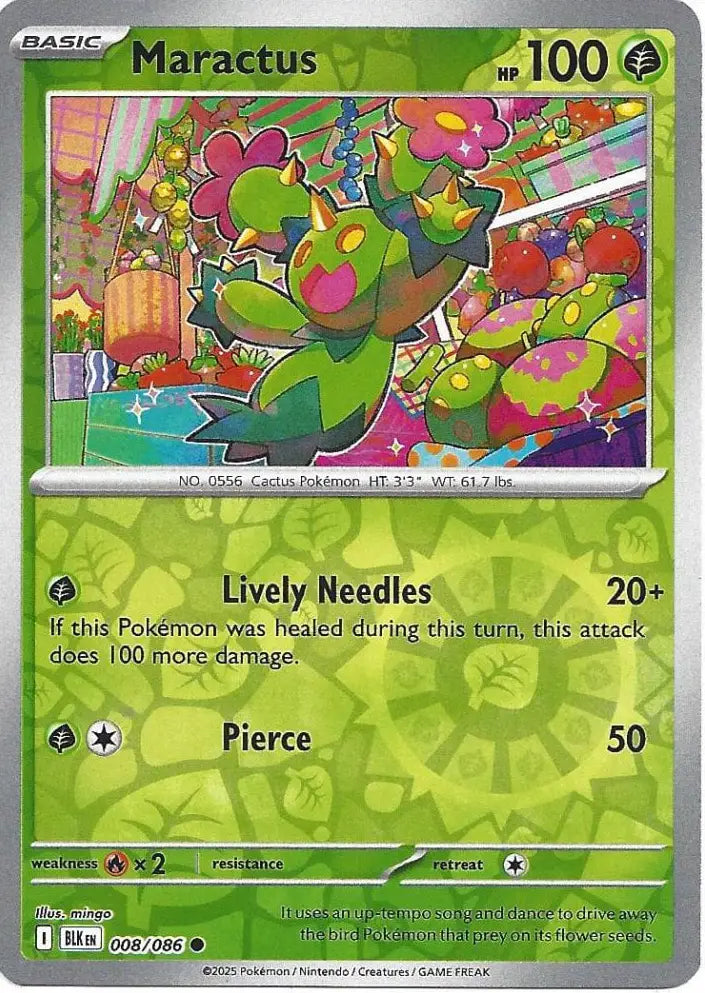 Maractus 008/086 (SV: Black Bolt)  - Reverse Holofoil | Good Games Morley
