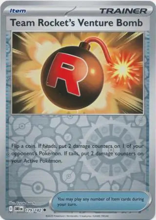 Team Rocket's Venture Bomb 179/182 (SV10: Destined Rivals)  - Reverse Holofoil | Good Games Morley