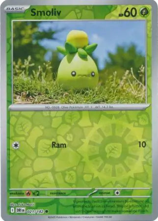Smoliv 021/182 (SV10: Destined Rivals)  - Reverse Holofoil | Good Games Morley