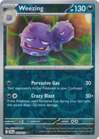 Weezing 092/159 (SV09: Journey Together)  - Reverse Holofoil | Good Games Morley