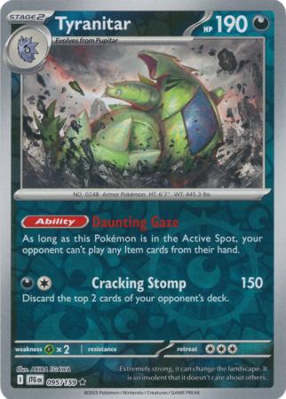 Tyranitar 095/159 (SV09: Journey Together)  - Reverse Holofoil | Good Games Morley