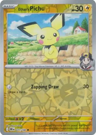 Ethan's Pichu 071/182 (SV10: Destined Rivals)  - Reverse Holofoil | Good Games Morley