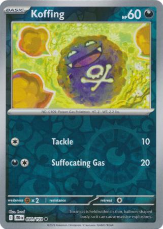 Koffing 091/159 (SV09: Journey Together)  - Reverse Holofoil | Good Games Morley