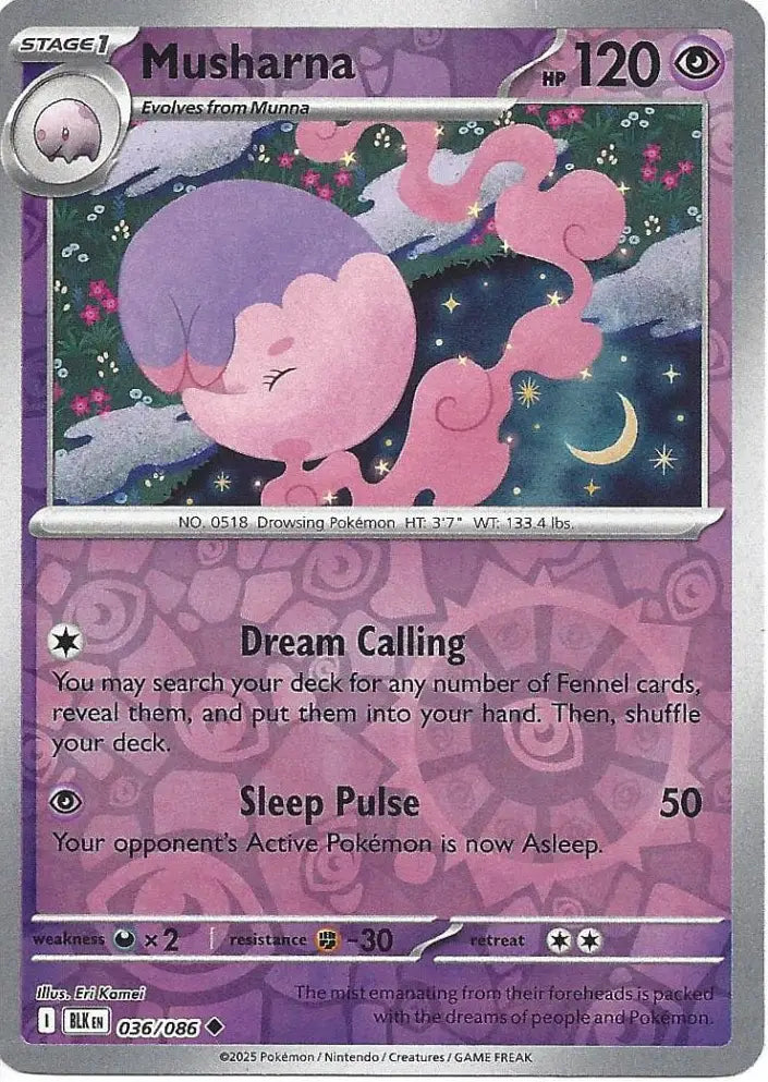 Musharna 036/086 (SV: Black Bolt)  - Reverse Holofoil | Good Games Morley