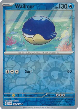 Wailmer 040/159 (SV09: Journey Together)  - Reverse Holofoil | Good Games Morley