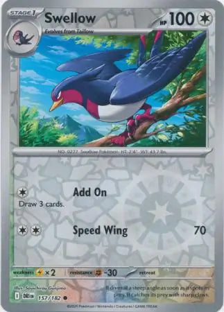 Swellow 157/182 (SV10: Destined Rivals)  - Reverse Holofoil | Good Games Morley