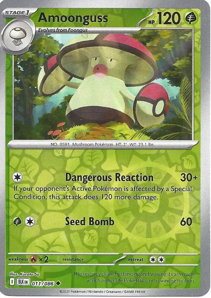 Amoonguss 011/086 (SV: Black Bolt)  - Reverse Holofoil | Good Games Morley