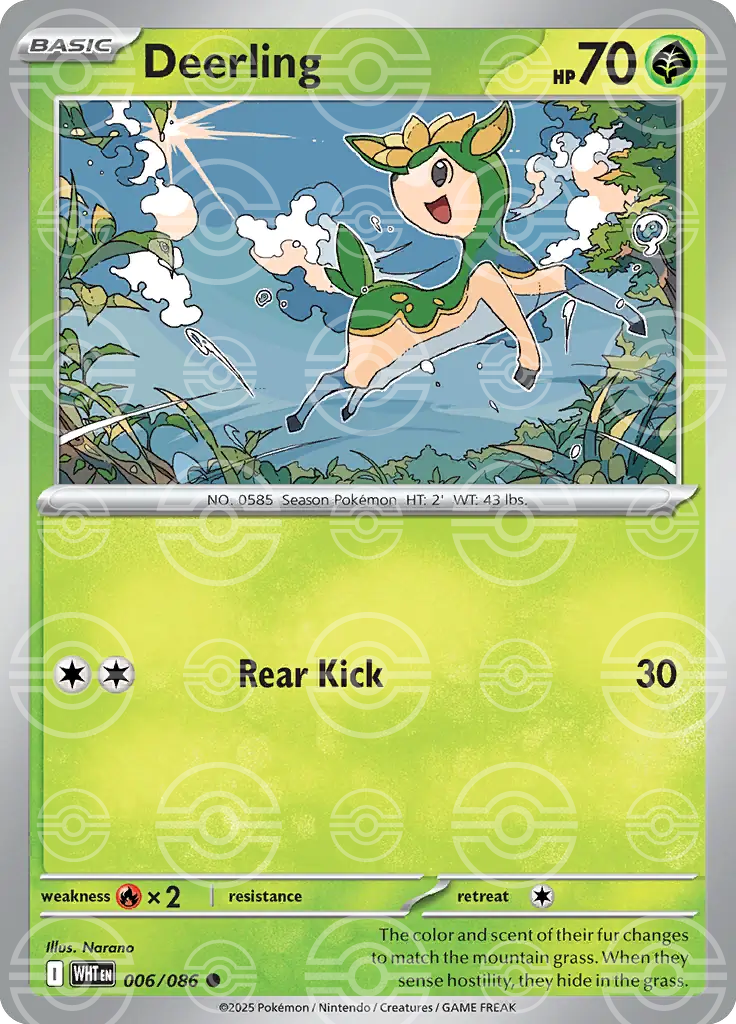 Deerling 006/086 (SV: White Flare)  - Poke Ball Holofoil | Good Games Morley