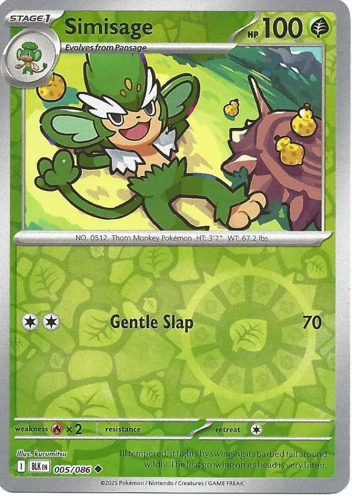Simisage 005/086 (SV: Black Bolt)  - Reverse Holofoil | Good Games Morley