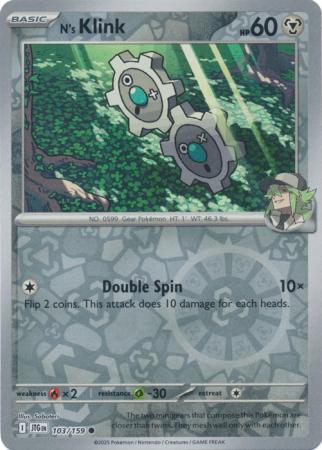N's Klink 103/159 (SV09: Journey Together)  - Reverse Holofoil | Good Games Morley