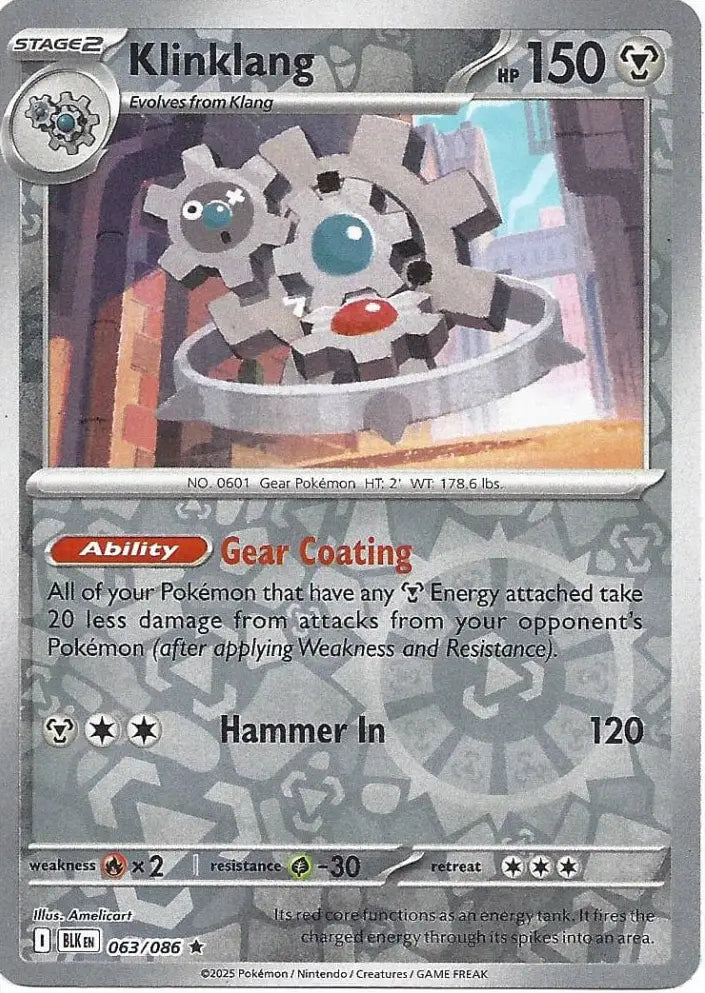 Klinklang 063/086 (SV: Black Bolt)  - Reverse Holofoil | Good Games Morley