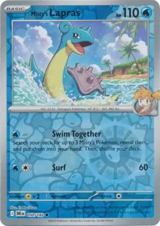 Misty's Lapras 050/182 (SV10: Destined Rivals)  - Reverse Holofoil | Good Games Morley