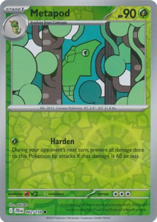 Metapod 002/159 (SV09: Journey Together)  - Reverse Holofoil | Good Games Morley