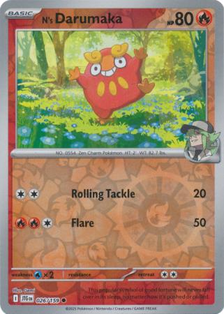 N's Darumaka 026/159 (SV09: Journey Together)  - Reverse Holofoil | Good Games Morley