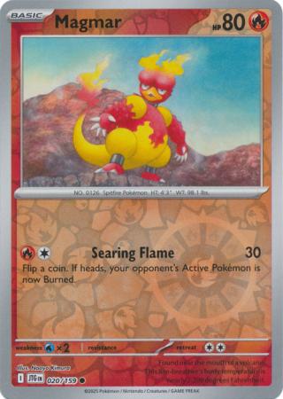 Magmar 020/159 (SV09: Journey Together)  - Reverse Holofoil | Good Games Morley