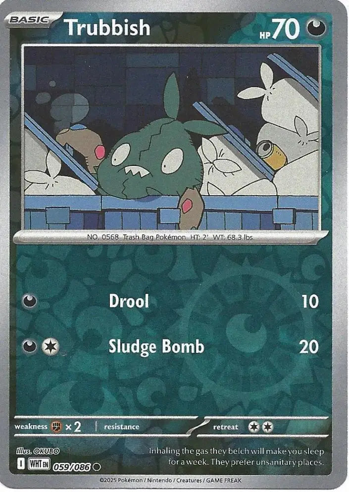 Trubbish 059/086 (SV: White Flare)  - Reverse Holofoil | Good Games Morley
