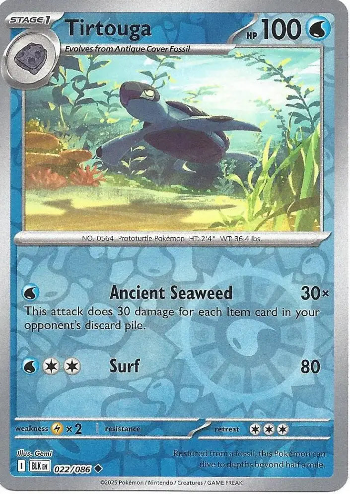 Tirtouga 022/086 (SV: Black Bolt)  - Reverse Holofoil | Good Games Morley