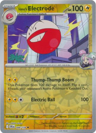 Iono's Electrode 048/159 (SV09: Journey Together)  - Reverse Holofoil | Good Games Morley