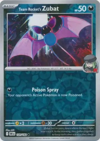 Team Rocket's Zubat 120/182 (SV10: Destined Rivals)  - Reverse Holofoil | Good Games Morley