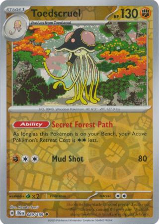 Toedscruel 089/159 (SV09: Journey Together)  - Reverse Holofoil | Good Games Morley