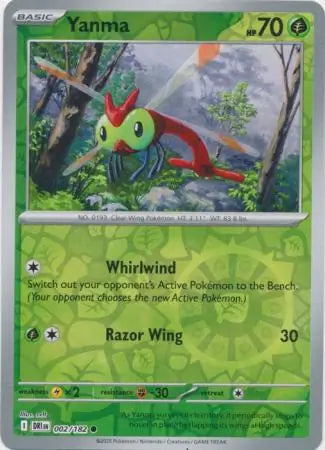 Yanma 002/182 (SV10: Destined Rivals)  - Reverse Holofoil | Good Games Morley