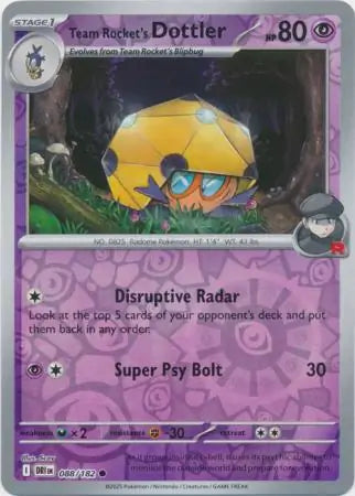 Team Rocket's Dottler 088/182 (SV10: Destined Rivals)  - Reverse Holofoil | Good Games Morley