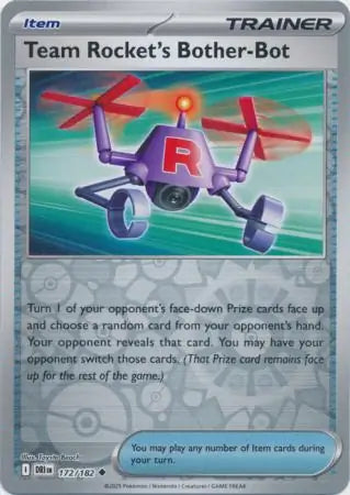 Team Rocket's Bother Bot 172/182 (SV10: Destined Rivals)  - Reverse Holofoil | Good Games Morley