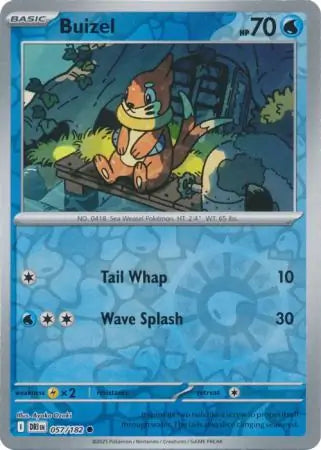 Buizel 057/182 (SV10: Destined Rivals)  - Reverse Holofoil | Good Games Morley