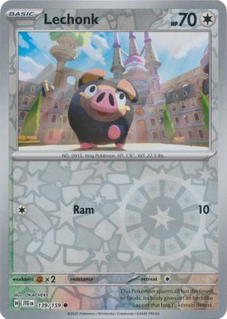 Lechonk 139/159 (SV09: Journey Together)  - Reverse Holofoil | Good Games Morley