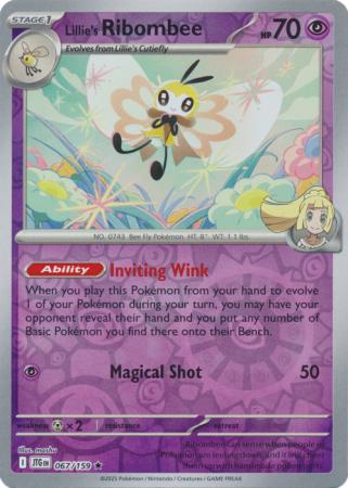 Lillie's Ribombee 067/159 (SV09: Journey Together)  - Reverse Holofoil | Good Games Morley