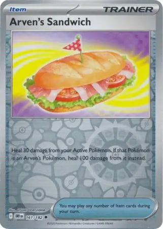 Arven's Sandwich 161/182 (SV10: Destined Rivals)  - Reverse Holofoil | Good Games Morley