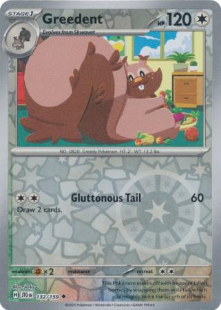 Greedent 132/159 (SV09: Journey Together)  - Reverse Holofoil | Good Games Morley