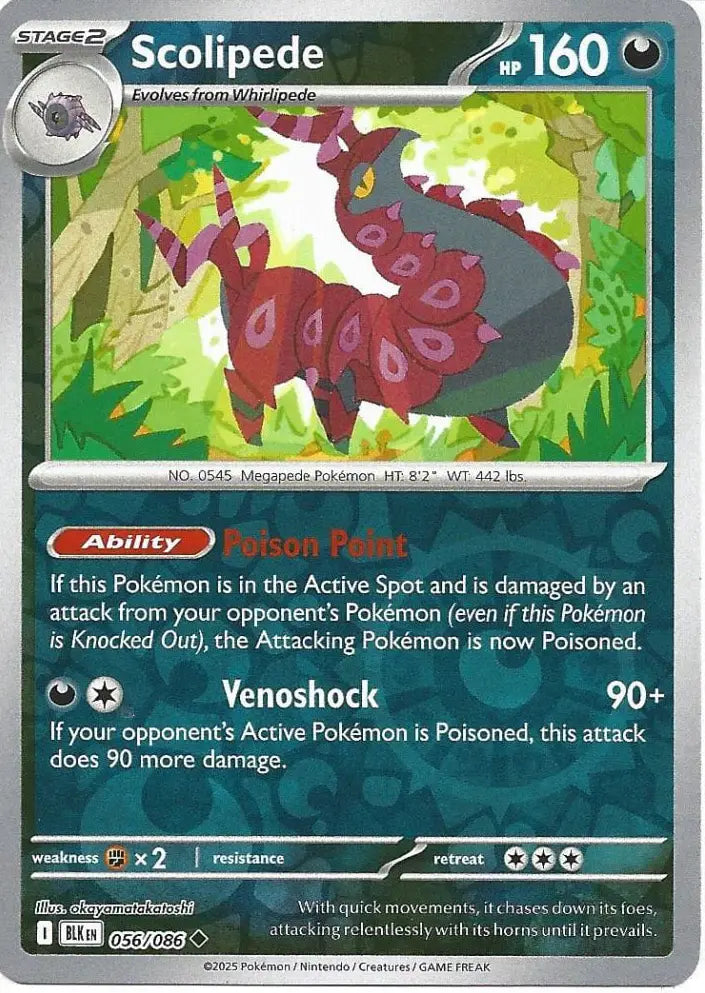 Scolipede 056/086 (SV: Black Bolt)  - Reverse Holofoil | Good Games Morley