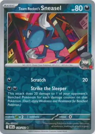 Team Rocket's Sneasel 128/182 (SV10: Destined Rivals)  - Reverse Holofoil | Good Games Morley