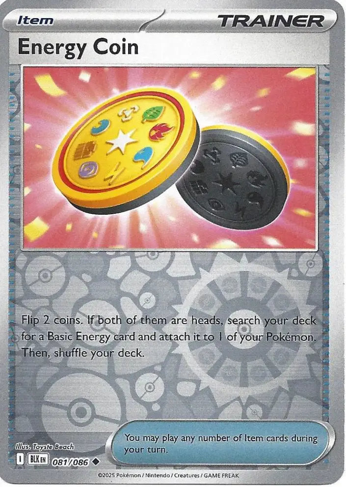 Energy Coin 081/086 (SV: Black Bolt)  - Reverse Holofoil | Good Games Morley
