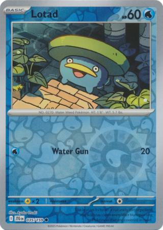 Lotad 035/159 (SV09: Journey Together)  - Reverse Holofoil | Good Games Morley
