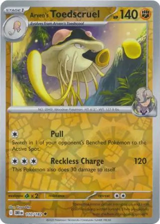 Arven's Toedscruel 110/182 (SV10: Destined Rivals)  - Reverse Holofoil | Good Games Morley