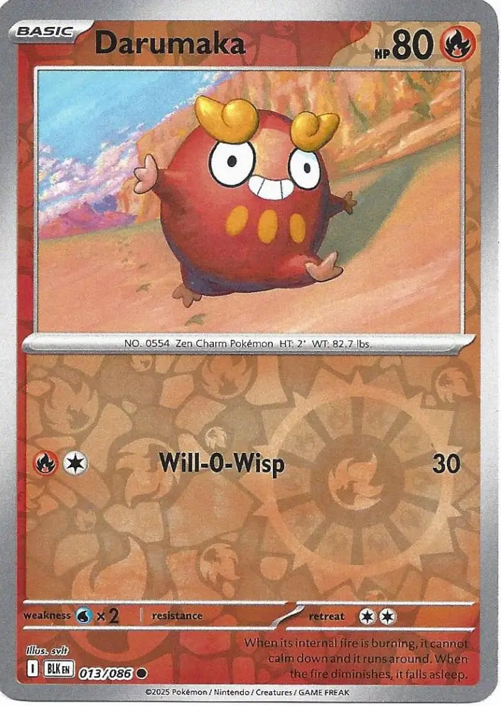 Darumaka 013/086 (SV: Black Bolt)  - Reverse Holofoil | Good Games Morley