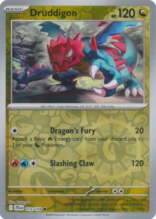 Druddigon 115/159 (SV09: Journey Together)  - Reverse Holofoil | Good Games Morley