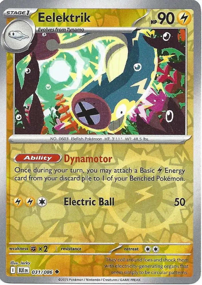 Eelektrik 031/086 (SV: Black Bolt)  - Reverse Holofoil | Good Games Morley