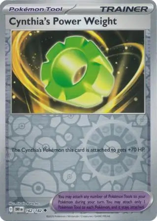 Cynthia's Power Weight 162/182 (SV10: Destined Rivals)  - Reverse Holofoil | Good Games Morley