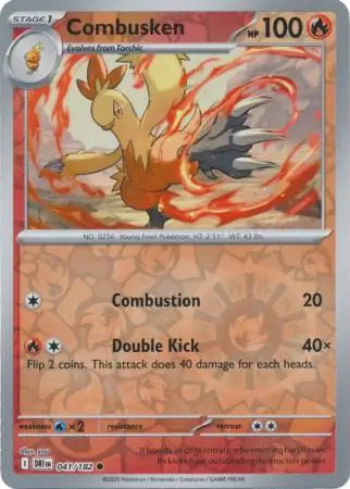 Combusken 041/182 (SV10: Destined Rivals)  - Reverse Holofoil | Good Games Morley