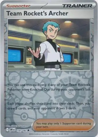 Team Rocket's Archer 170/182 (SV10: Destined Rivals)  - Reverse Holofoil | Good Games Morley