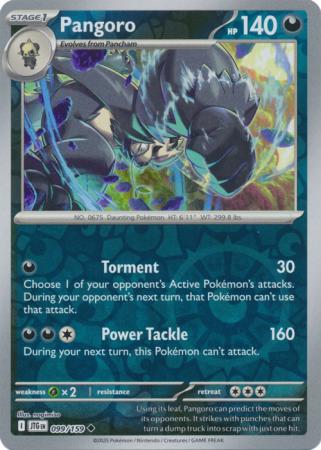Pangoro 099/159 (SV09: Journey Together)  - Reverse Holofoil | Good Games Morley