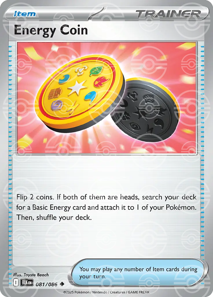 Energy Coin 081/086 (SV: Black Bolt)  - Poke Ball Holofoil | Good Games Morley