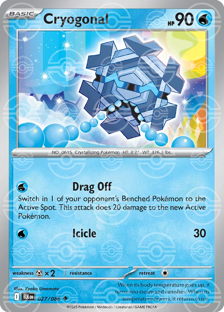 Cryogonal 027/086 (SV: Black Bolt)  - Poke Ball Holofoil | Good Games Morley