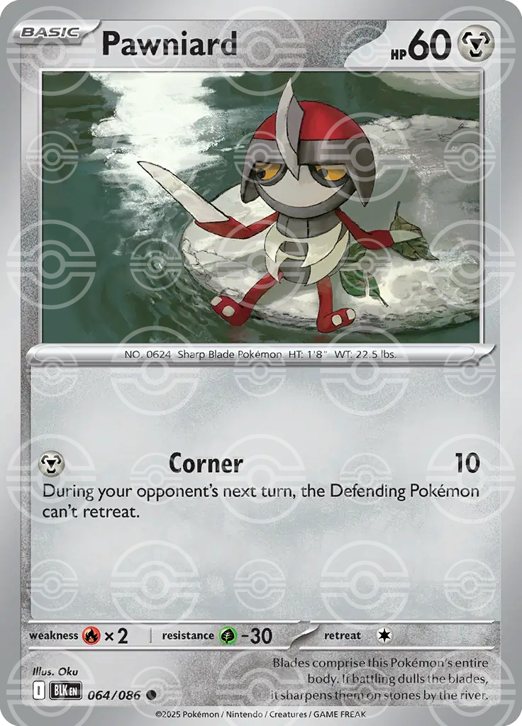 Pawniard 064/086 (SV: Black Bolt)  - Poke Ball Holofoil | Good Games Morley
