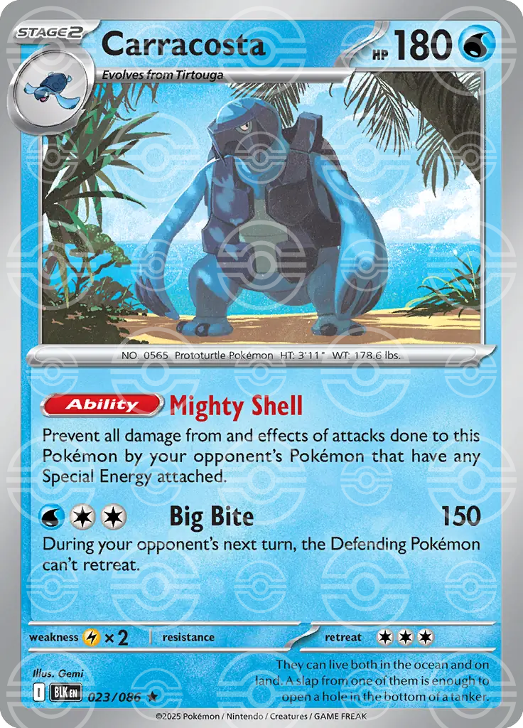 Carracosta 023/086 (SV: Black Bolt)  - Poke Ball Holofoil | Good Games Morley