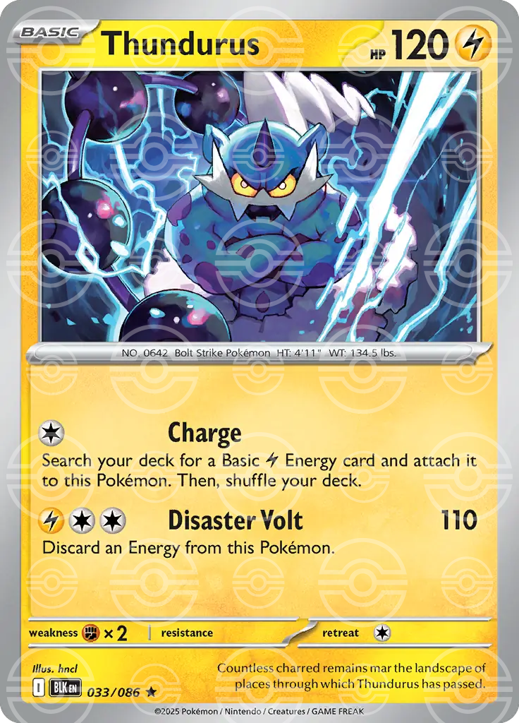 Thundurus 033/086 (SV: Black Bolt)  - Poke Ball Holofoil | Good Games Morley