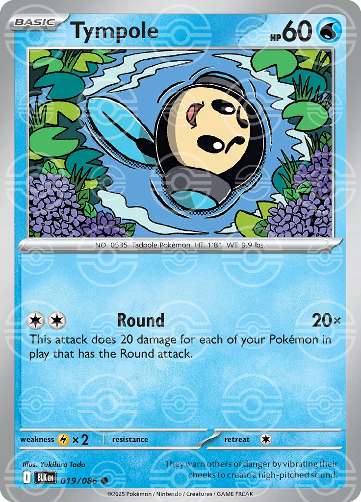 Tympole 019/086 (SV: Black Bolt)  - Poke Ball Holofoil | Good Games Morley